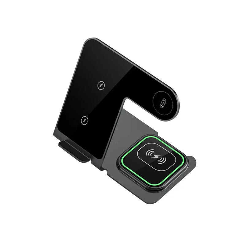 Carregador Sem fio Wireless Base Carregadora Por Indução 3 Em 1 Carrega Smartwatch Celular e Fone Sem Fio Bluetooth Da Maça-ENVIO IMEDIATO PARA TODO BRASIL