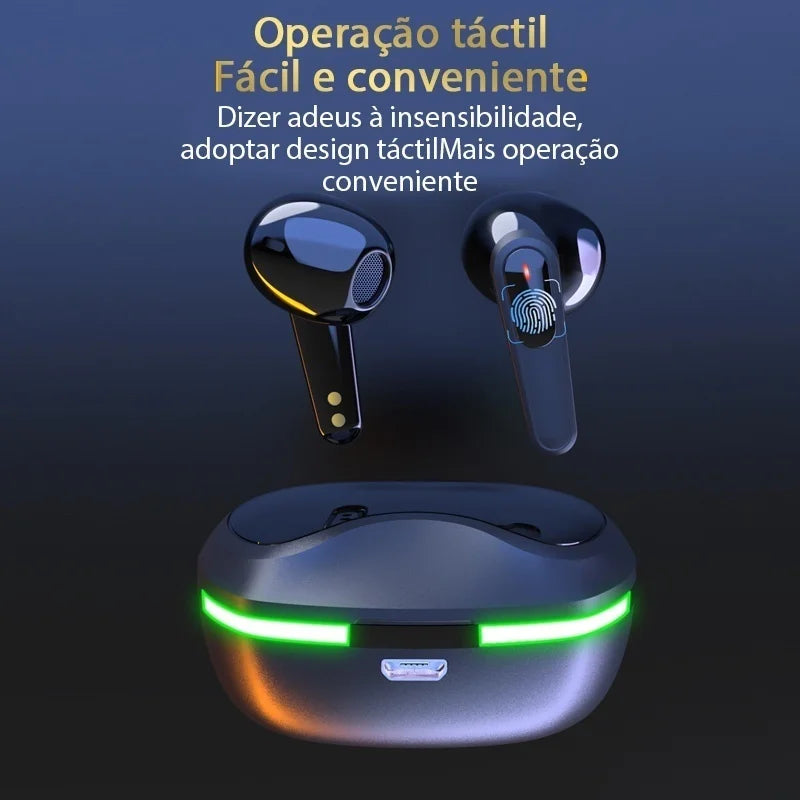 Fone De Ouvido Bluetooth Sem Fio De Jogo Xiaomi Bluetooth Estéreo Binaural 5.0 Fone Pro 60 Gamer Bluetooth Com Microfone