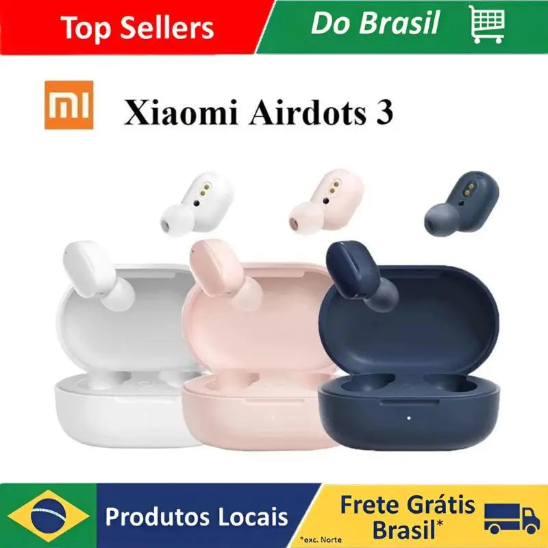 Fone De Ouvido Modelo Airdots Pro 3 Tws Wireless Com Bluetooth 5.2 Stereo