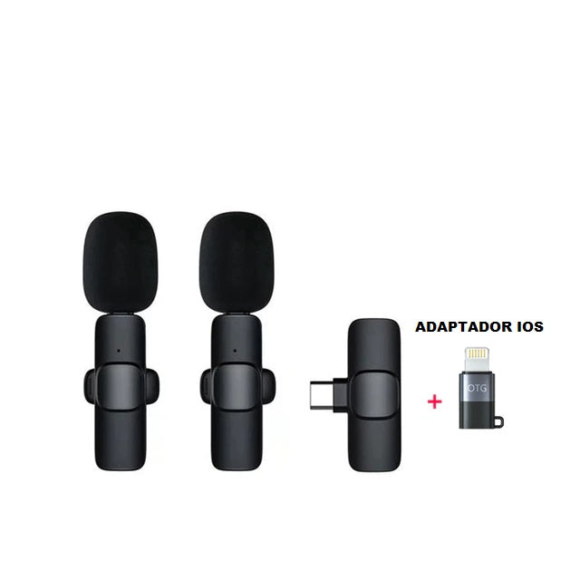 SonusPro - Microfone de lapela sem fio | LEVE 2 PAGUE 1 RN Store